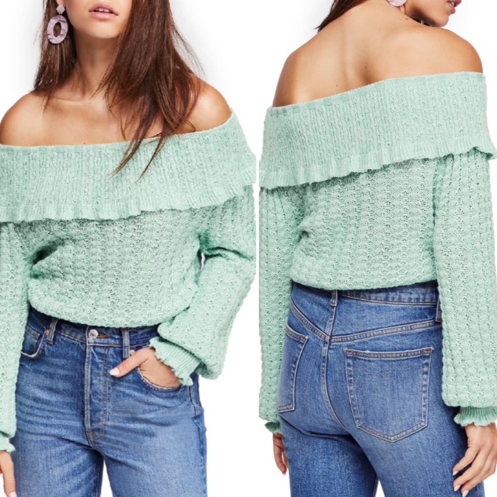 Nwt Free People Crazy In Love Ruffle Top S